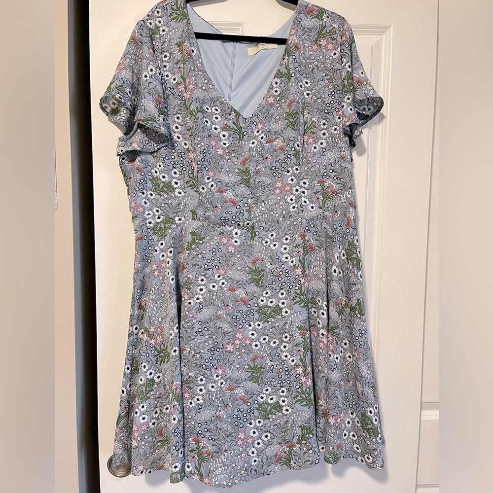 Arula / A Beautiful Soul Dress- Blue Floral